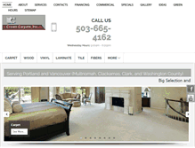 Tablet Screenshot of crowncarpetsinc.com